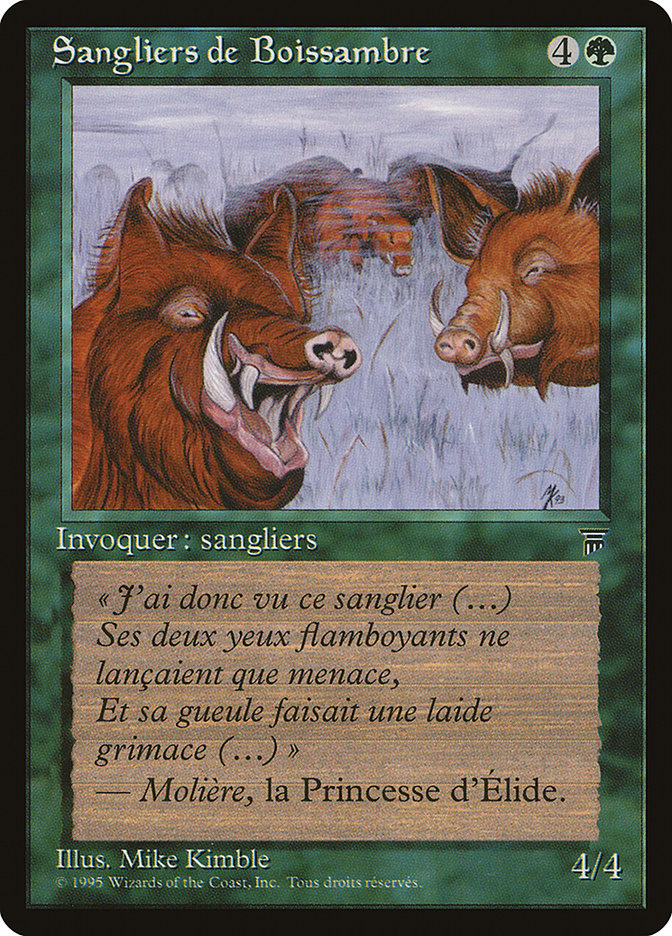 Durkwood Boars (French) - "Sangliers de Boissambre" [Renaissance] | L.A. Mood Comics and Games