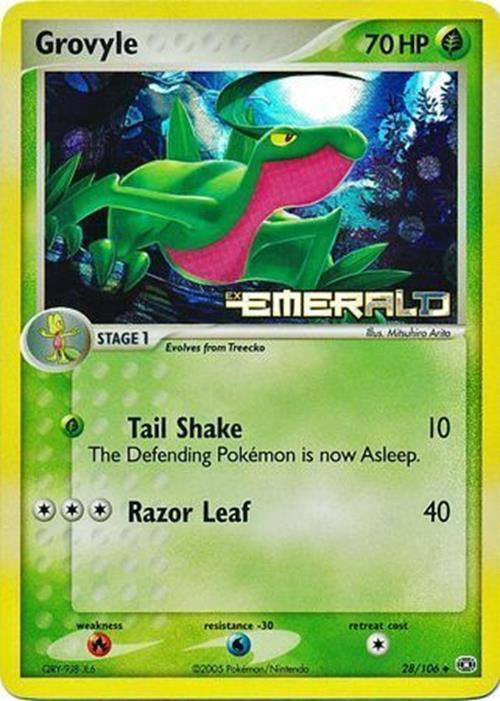 Grovyle (28/106) (Stamped) [EX: Emerald] | L.A. Mood Comics and Games