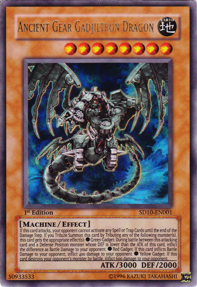 Ancient Gear Gadjiltron Dragon [SD10-EN001] Ultra Rare | L.A. Mood Comics and Games