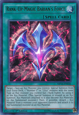 Rank-Up-Magic Barian's Force [MP14-EN036] Ultra Rare | L.A. Mood Comics and Games