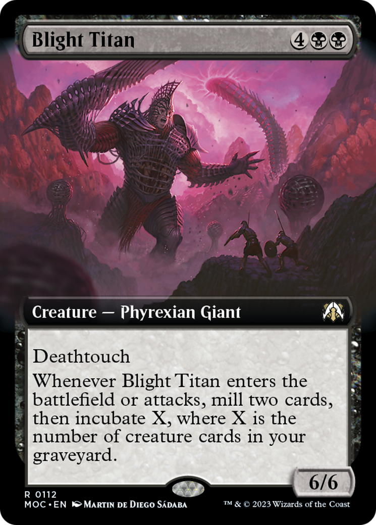 Blight Titan (Extended Art) [March of the Machine Commander] | L.A. Mood Comics and Games