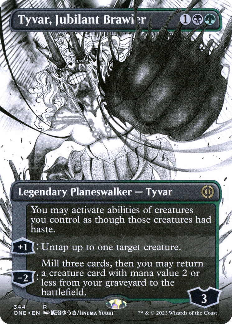 Tyvar, Jubilant Brawler (Borderless Manga) [Phyrexia: All Will Be One] | L.A. Mood Comics and Games