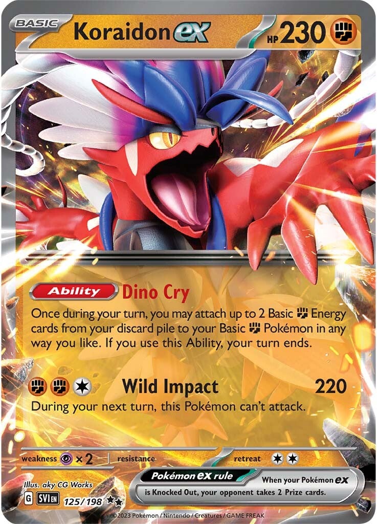 Koraidon ex (125/198) [Scarlet & Violet: Base Set] | L.A. Mood Comics and Games