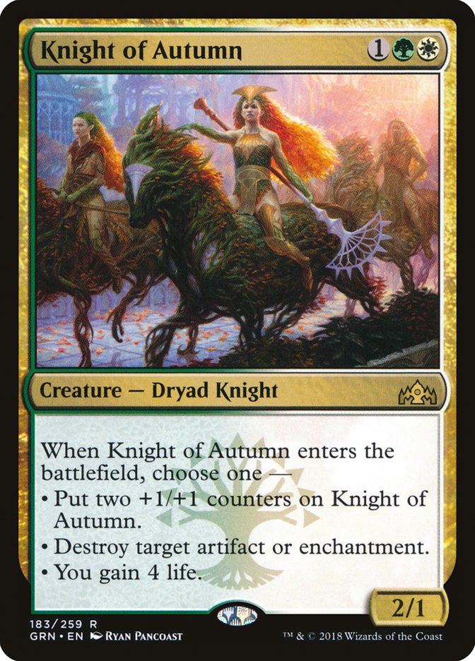 Knight of Autumn [Guilds of Ravnica] | L.A. Mood Comics and Games