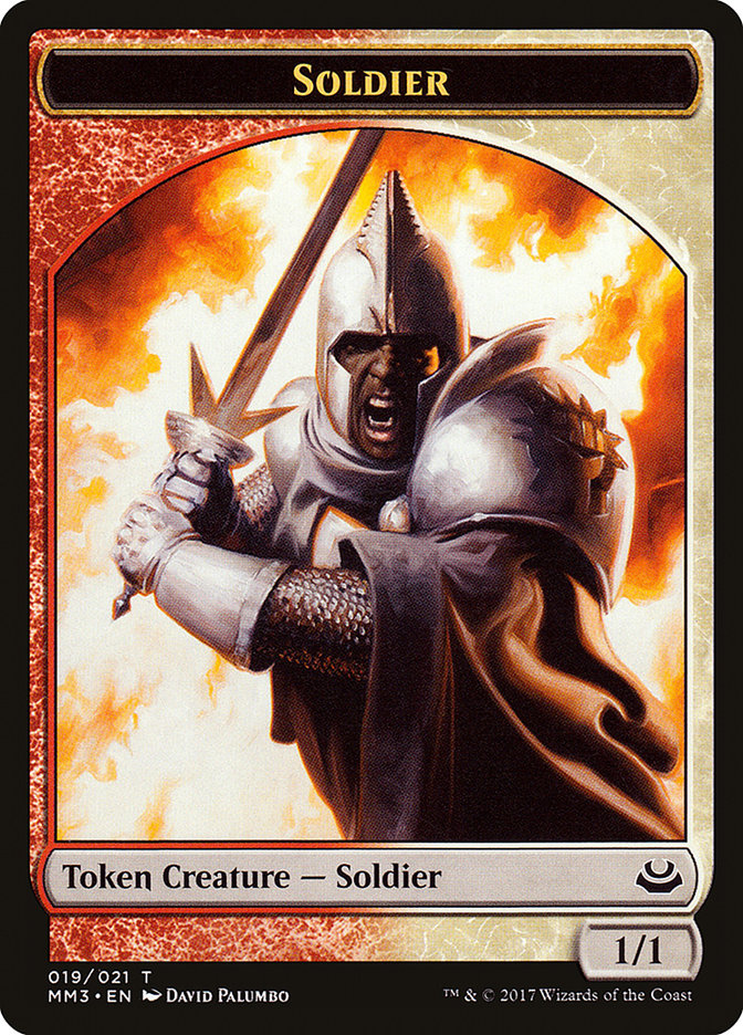 Soldier Token (019/021) [Modern Masters 2017 Tokens] | L.A. Mood Comics and Games