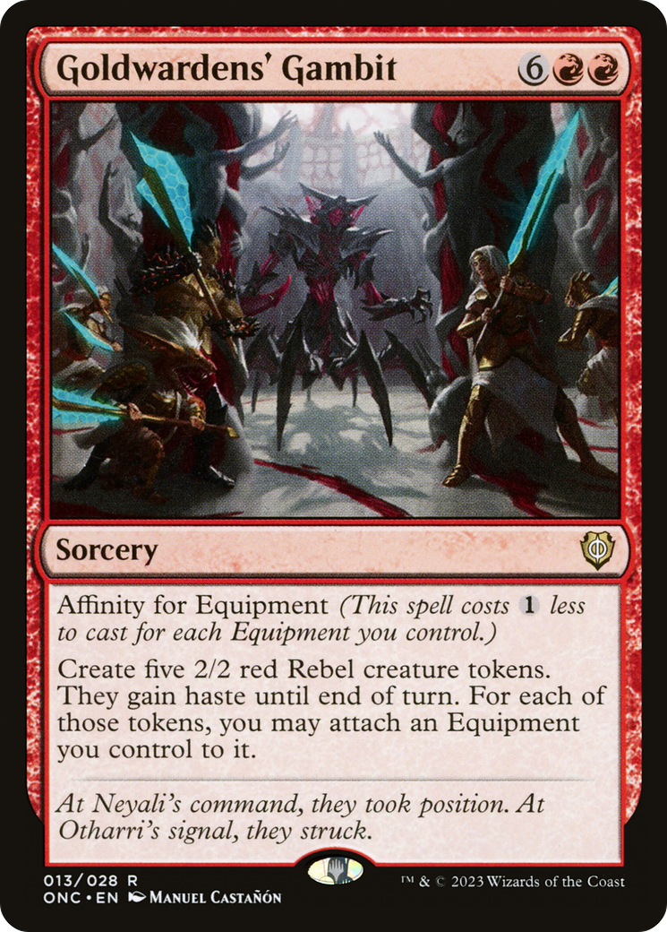Goldwardens' Gambit [Phyrexia: All Will Be One Commander] | L.A. Mood Comics and Games