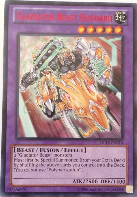 Gladiator Beast Essedarii (Red) [DL18-EN010] Rare | L.A. Mood Comics and Games
