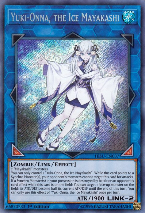 Yuki-Onna, the Ice Mayakashi [HISU-EN037] Secret Rare | L.A. Mood Comics and Games