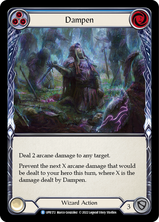 Dampen (Blue) [UPR172] (Uprising)  Rainbow Foil | L.A. Mood Comics and Games