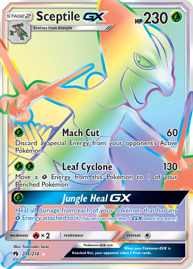 Sceptile GX (216/214) [Sun & Moon: Lost Thunder] | L.A. Mood Comics and Games