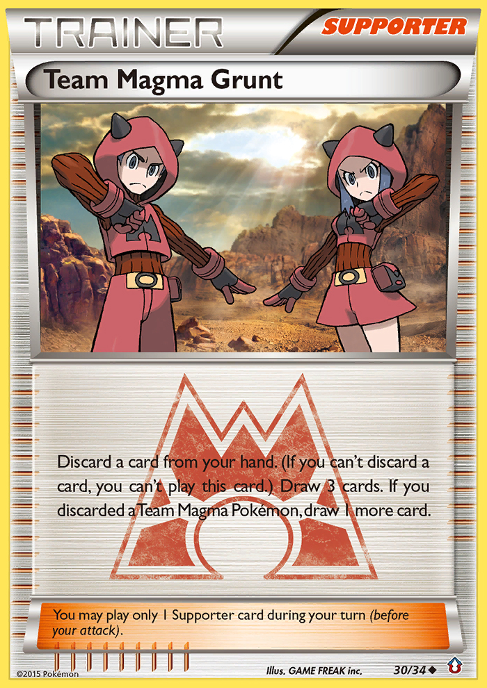 Team Magma Grunt (30/34) [XY: Double Crisis] | L.A. Mood Comics and Games