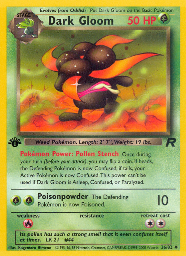 Dark Gloom (36/82) [Team Rocket 1st Edition] | L.A. Mood Comics and Games