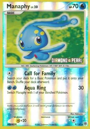 Manaphy (9/130) [Burger King Promos: 2008 Collection] | L.A. Mood Comics and Games