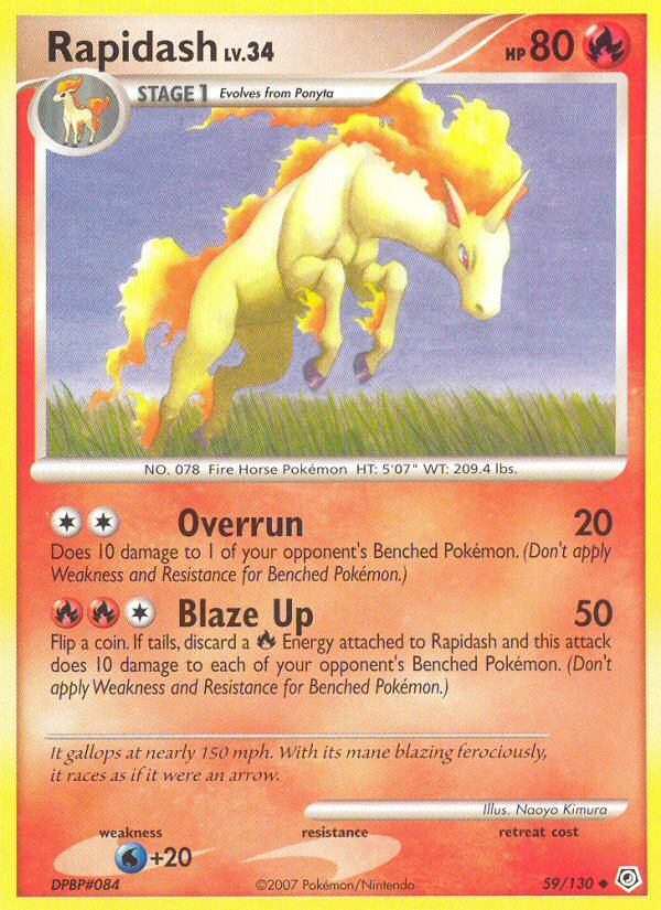 Rapidash (59/130) [Diamond & Pearl: Base Set] | L.A. Mood Comics and Games