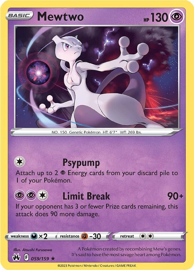 Mewtwo (059/159) [Sword & Shield: Crown Zenith] | L.A. Mood Comics and Games