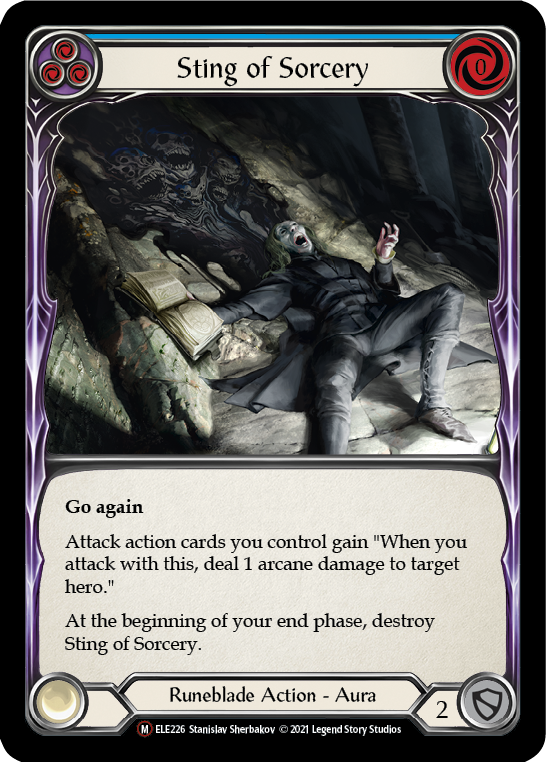 Sting of Sorcery [U-ELE226] (Tales of Aria Unlimited)  Unlimited Rainbow Foil | L.A. Mood Comics and Games