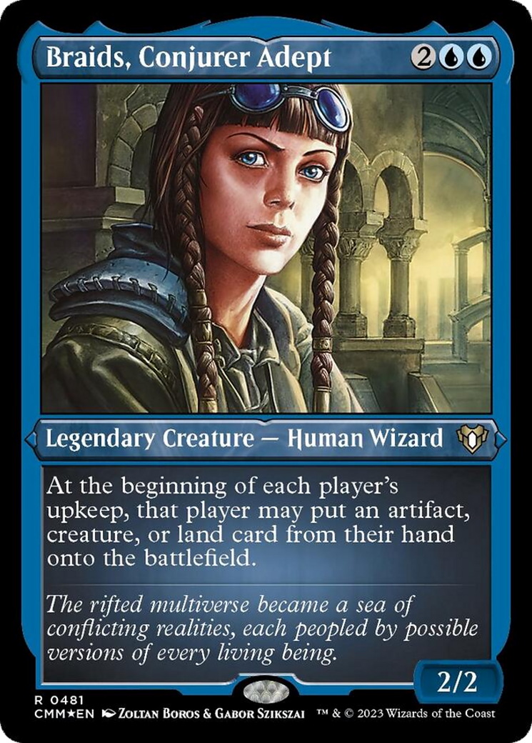 Braids, Conjurer Adept (Foil Etched) [Commander Masters] | L.A. Mood Comics and Games