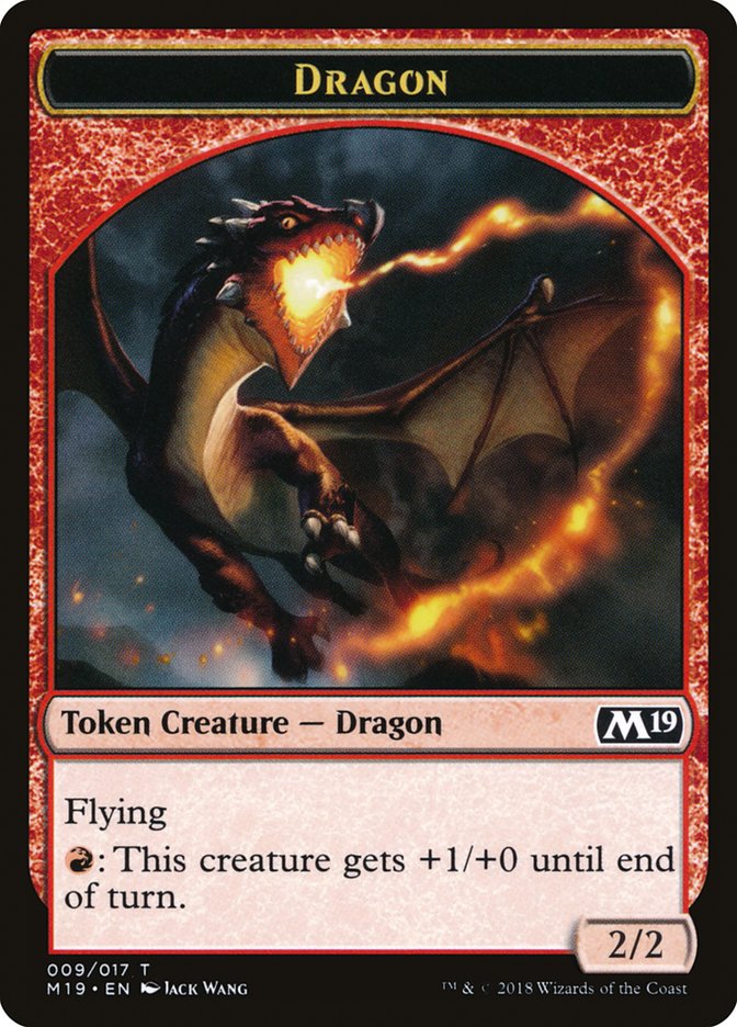 Dragon Token (009/017) [Core Set 2019 Tokens] | L.A. Mood Comics and Games