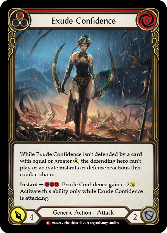 Exude Confidence [MON245-RF] (Monarch)  1st Edition Rainbow Foil | L.A. Mood Comics and Games