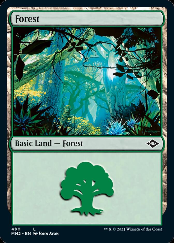 Forest (490) (Foil Etched) [Modern Horizons 2] | L.A. Mood Comics and Games