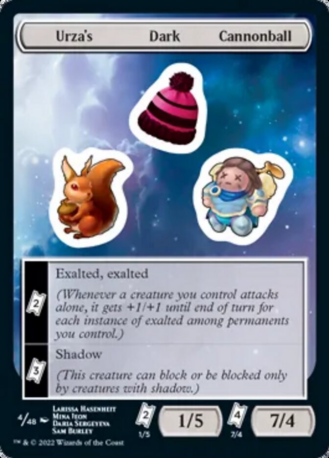 Urza's Dark Cannonball [Unfinity Stickers] | L.A. Mood Comics and Games