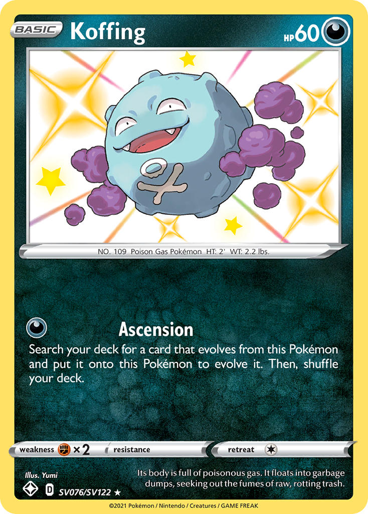 Koffing (SV076/SV122) [Sword & Shield: Shining Fates] | L.A. Mood Comics and Games