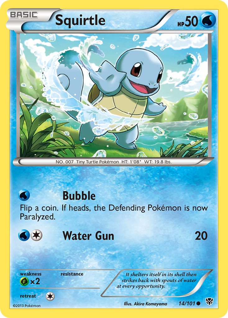 Squirtle (14/101) [Black & White: Plasma Blast] | L.A. Mood Comics and Games