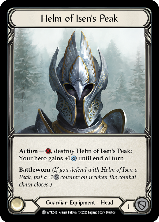 Helm of Isen's Peak [U-WTR042] (Welcome to Rathe Unlimited)  Unlimited Rainbow Foil | L.A. Mood Comics and Games