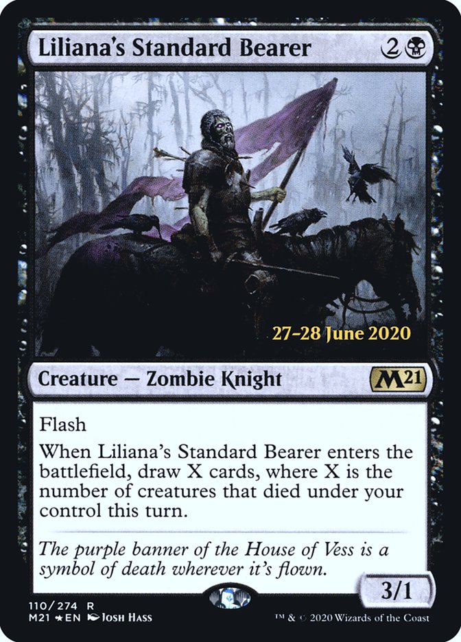 Liliana's Standard Bearer [Core Set 2021 Prerelease Promos] | L.A. Mood Comics and Games