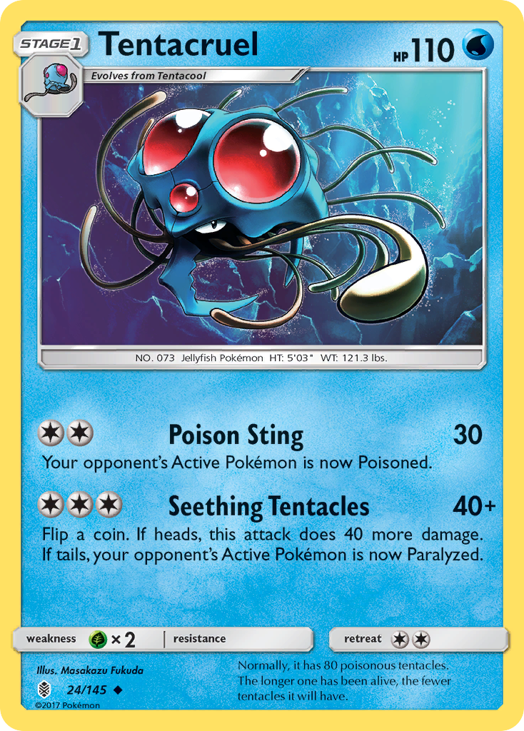 Tentacruel (24/145) [Sun & Moon: Guardians Rising] | L.A. Mood Comics and Games