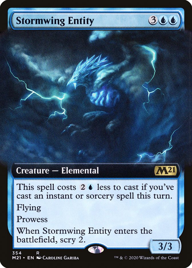 Stormwing Entity (Extended Art) [Core Set 2021] | L.A. Mood Comics and Games