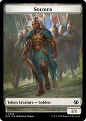 Soldier // Insect Double-Sided Token [March of the Machine Commander Tokens] | L.A. Mood Comics and Games