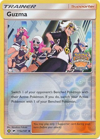 Guzma (115a/147) (Regional Championship Promo) [Sun & Moon: Burning Shadows] | L.A. Mood Comics and Games