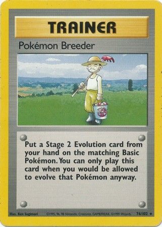 Pokemon Breeder (76/102) [Base Set Unlimited] | L.A. Mood Comics and Games