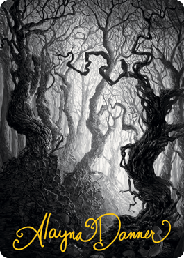 Forest 2 Art Card (Gold-Stamped Signature) [Innistrad: Midnight Hunt Art Series] | L.A. Mood Comics and Games