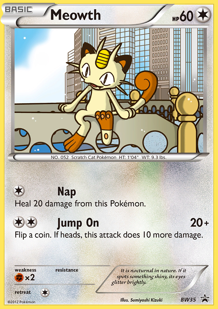 Meowth (BW35) [Black & White: Black Star Promos] | L.A. Mood Comics and Games