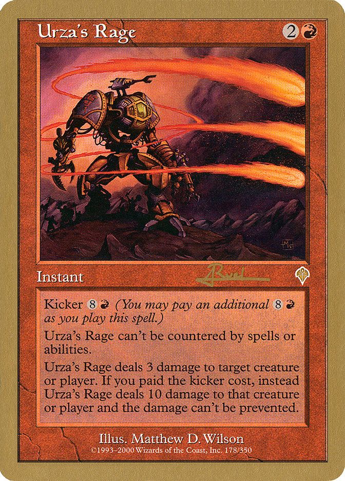 Urza's Rage (Antoine Ruel) [World Championship Decks 2001] | L.A. Mood Comics and Games