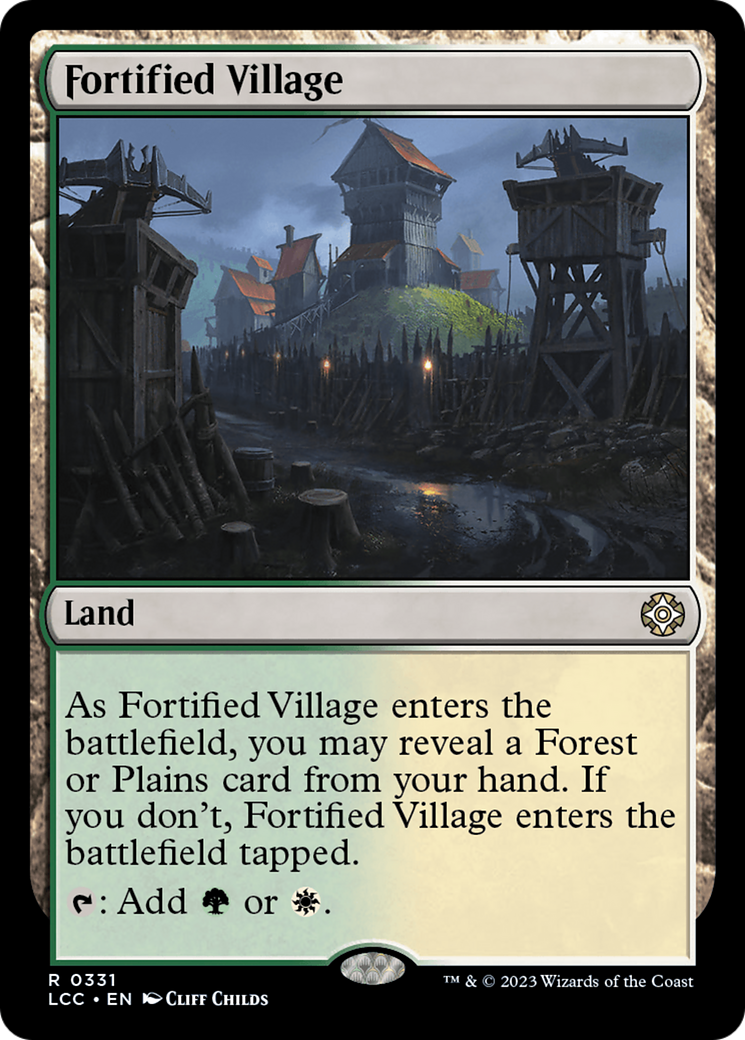 Fortified Village [The Lost Caverns of Ixalan Commander] | L.A. Mood Comics and Games