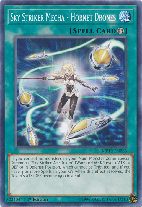 Sky Striker Mecha - Hornet Drones [MP19-EN263] Common | L.A. Mood Comics and Games