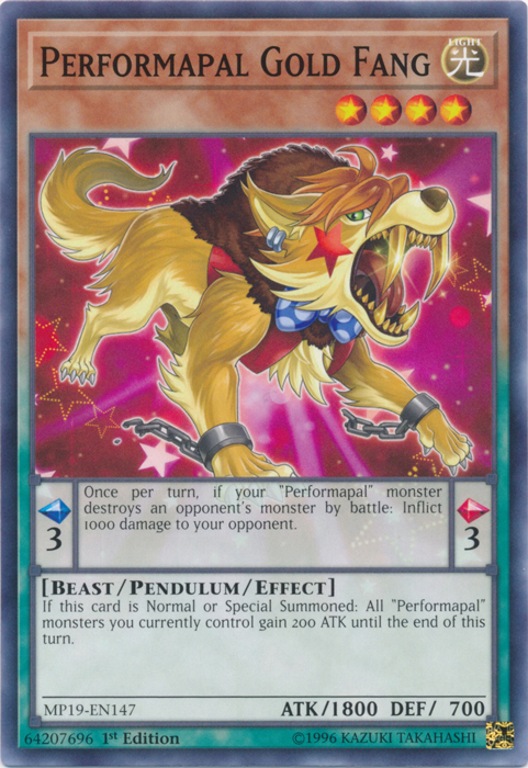 Performapal Gold Fang [MP19-EN147] Common | L.A. Mood Comics and Games