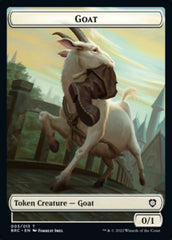 Construct (008) // Goat Double-Sided Token [The Brothers' War Commander Tokens] | L.A. Mood Comics and Games