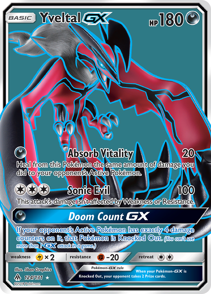 Yveltal GX (124/131) [Sun & Moon: Forbidden Light] | L.A. Mood Comics and Games