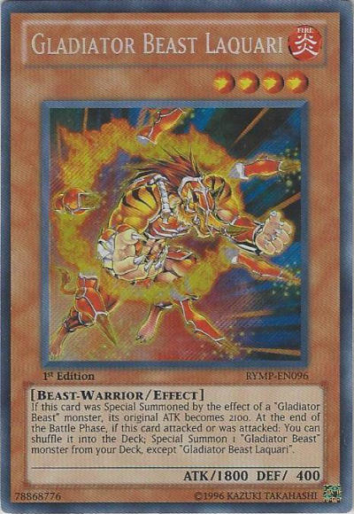 Gladiator Beast Laquari [RYMP-EN096] Secret Rare | L.A. Mood Comics and Games
