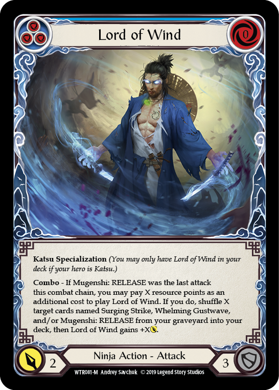 Lord of Wind [WTR081-M] (Welcome to Rathe)  Alpha Print Rainbow Foil | L.A. Mood Comics and Games