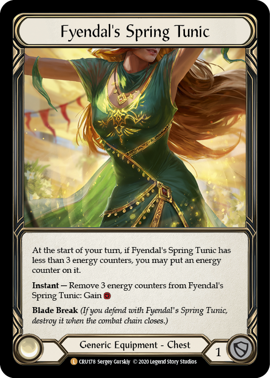 Fyendal's Spring Tunic [CRU178] (Crucible of War)  1st Edition Normal | L.A. Mood Comics and Games