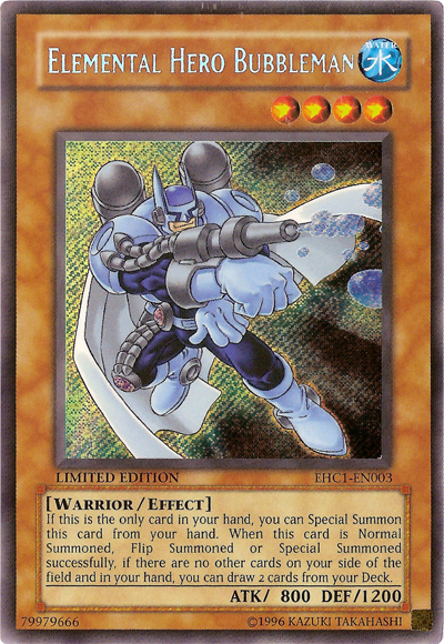 Elemental Hero Bubbleman [EHC1-EN003] Secret Rare | L.A. Mood Comics and Games
