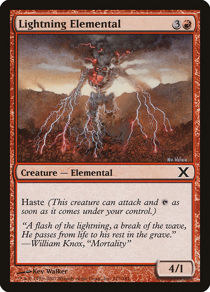 Lightning Elemental [Tenth Edition] | L.A. Mood Comics and Games