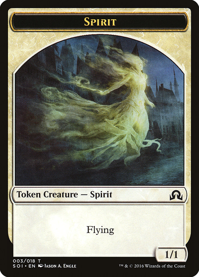 Spirit Token [Shadows over Innistrad Tokens] | L.A. Mood Comics and Games