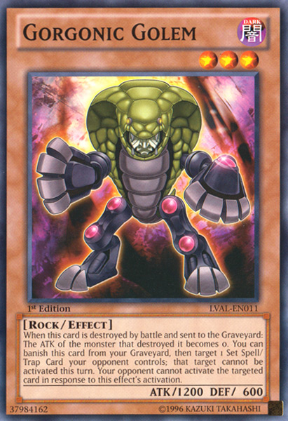 Gorgonic Golem [LVAL-EN011] Common | L.A. Mood Comics and Games