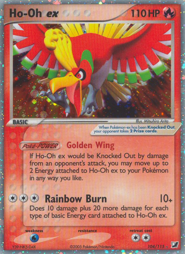 Ho-Oh ex (104/115) [EX: Unseen Forces] | L.A. Mood Comics and Games